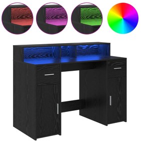 vidaXL Γραφείο Μαύρη Οξιά 120x55x91 εκ. Συνθετικό ξύλο