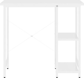 vidaXL Γραφείο Υπολογιστή Λευκό 80 x 40 x 72 εκ. από MDF και Μέταλλο