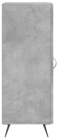 vidaXL Ντουλάπι Γκρι Σκυροδέματος 34,5x34x90 εκ. Επεξεργασμένο Ξύλο