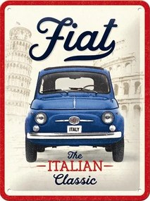 Μεταλλική πινακίδα Fiat - Italian Classic, (15 x 20 cm)