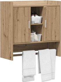 vidaXL Ράφι Τοίχου Επιτοίχιο Artisan Δρυς 80 x 36 x 80 εκ