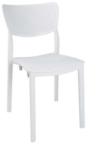 Τραπεζαρία κήπου Groovy-Ignite pakoworld σετ 5τεμ PP λευκό 80x80x74,5εκ.