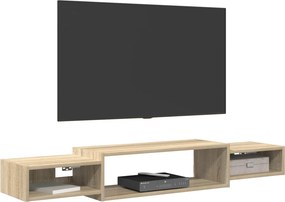 vidaXL Κρεμαστός θρανίο τηλεόρασης Επιτοίχιο Sonoma Δρυς