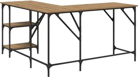 vidaXL Γραφείο Artisan Oak Επεξεργασμένο ξύλο 139 x 139 x 75 εκ.