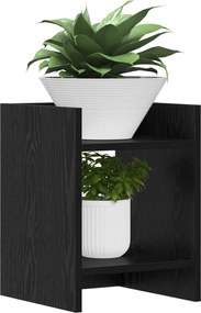 vidaXL Βάση φυτών Μαύρη Δρυς 30 x 30 x 40 cm