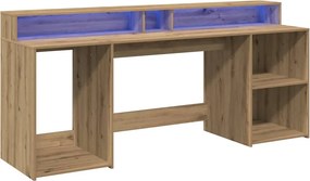 vidaXL Desk Artisan Δρυς 200 x 55 x 91 cm Engineered Wood