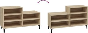 vidaXL Παπουτσοθήκη Sonoma Δρυς 102x36x60 εκ. από Επεξεργασμένο Ξύλο