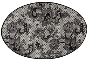 Πατάκι Μπάνιου Lace Djt 359CHL4356 Black-Grey L'essentiel Maison 80X120 Πολυέστερ