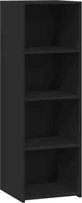 vidaXL Ντουλάπι Μαύρο 40x41x124 εκ. από Επεξεργασμένο Ξύλο