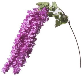 Τεχνητή Κρεμαστή Γλυσίνια 8051-7 30x130cm Purple Supergreens Πολυέστερ