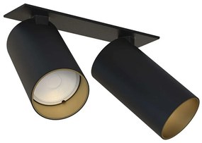 Φωτιστικό Οροφής - Σποτ Mono Surface 7690 2xGU10 10W Black-Gold Nowodvorski Metal, Plastic