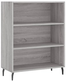 vidaXL Ντουλάπι Γκρι Sonoma 69,5 x 34 x 180 εκ. Επεξεργασμένο Ξύλο