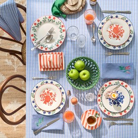 Σετ 2 πετσέτες φαγητού από κεντημένο λινό, Faustine