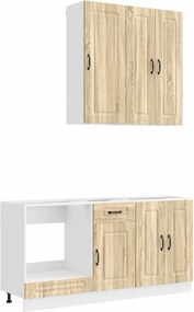 vidaXL Μονάδα κουζίνας KALMAR 5 pcs Sonoma Δρυς Επεξεργασμένο Ξύλο