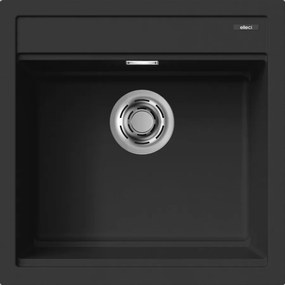Elleci Best 104 - Νεροχύτης Κουζίνας Γρανίτη 51x51 - K86 Kuro