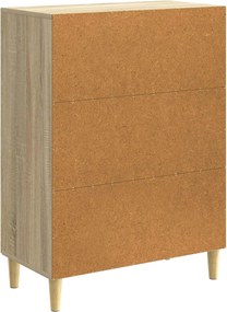 vidaXL Πλαϊνό γραφείο Sonoma Δρυς 66 x 34,5 x 90 εκ Επεξεργασμένο Ξύλο