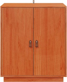 vidaXL Πλαϊνό γραφείο Κερωμένο Καφέ 65,5 x 40 x 75 εκ. Στερεό πεύκο