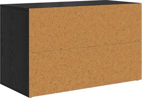 vidaXL Ράφι Παπουτσιών 75 x 35 x 45 εκ. Επεξεργασμένο Ξύλο Μαύρη δρυς