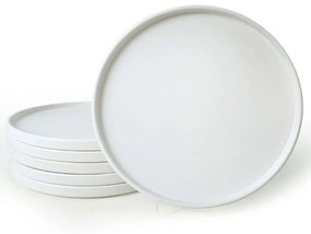 Πιάτο Ρηχό (Σετ 6Τμχ) 275KRM1983 27cm White Hermia Ceramic