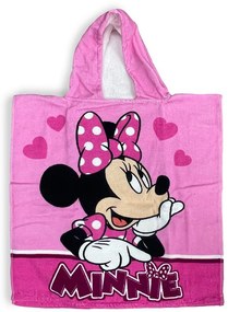 Πόντσο Θαλάσσης Quick Dry Disney Home Minnie 202 50X100 Pink 100% Microfiber - Disney Home