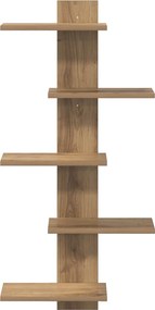 vidaXL Ράφι Τοίχου Artisan Δρυς 48,5 x 15 x 101 εκ Επεξεργασμένο Ξύλο