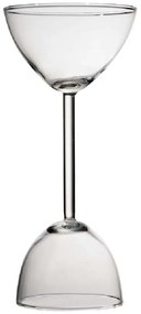 Ποτήρι Κοκτέιλ 2 Πλευρών Double Face LEG233K4 10x20cm 180/130ml Clear Espiel Γυαλί