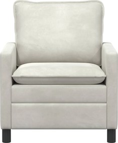 vidaXL Καναπές Κρεμ 76 x 81 x 87,5 εκ Βελούδο