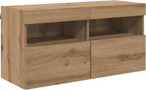 vidaXL Μονάδα Τοίχου Τηλεόρασης 4 pcs Artisan Oak Επεξεργασμένο ξύλο