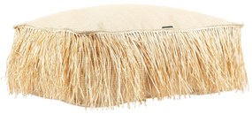 Outdoor Pouf MX HOME Tahiti Coussin de sol M raphia frange-00N3