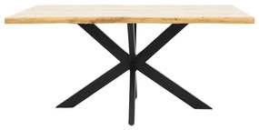 Tραπέζι Gilman  MDF sonoma-μαύρο 180x90x75εκ
