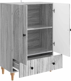 vidaXL Πλαϊνό γραφείο Γκρι Sonoma 66 x 34,5 x 95 εκ.