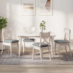 vidaXL Μαξιλάρια καθισμάτων 2 pcs Ανοιχτό γκρι 40 x 40 x 6 cm ύφασμα