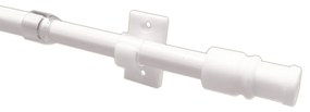 Κουρτινόξυλο Φ12mm Μονό Επεκτεινόμενο 55-85cm Με Άκρα Grace Cup White 510100
