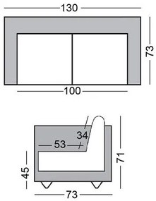 Καναπές Genetia Διθέσιος-Mauro