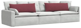 vidaXL Μαξιλάρι Καναπέ 2 pcs Κόκκινο 120 x 40 cm ύφασμα