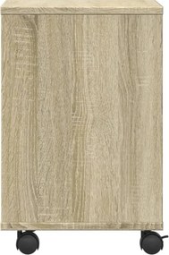 vidaXL Βάση Εκτυπωτή με Ρόδες Sonoma Δρυς 41 x 32 x 48 εκ.