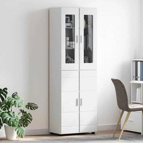 vidaXL Highboard FLORIN Λευκό 60 x 35 x 182 εκ. Επεξεργασμένο ξύλο