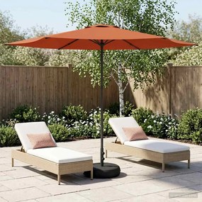 vidaXL Ομπρέλα Κήπου με Βάση 300 x 300 cm Πολυεστέρας Ορθογώνιος