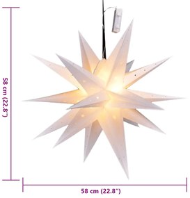 HI Χριστουγεννιάτικο Φανάρι σε Σχήμα Αστέρι LED 58 εκ.