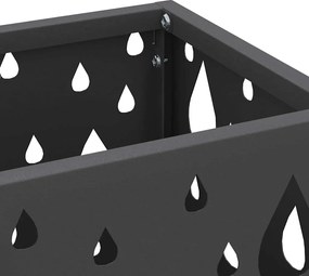 vidaXL Βάση ομπρέλας βροχής Μαύρο 15,5 x 15,5 x 49 εκ Ατσάλι