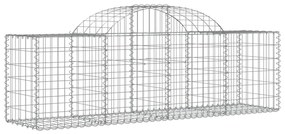 vidaXL Συρματοκιβώτια Τοξωτά 7 τεμ. 200x50x60/80 εκ. Γαλβαν. Ατσάλι