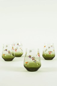 Glass Set (4 Pieces) Jardin 425 Green