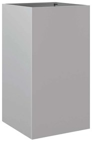 vidaXL Ζαρντινιέρα Ασημί 42x38x75 εκ. από Γαλβανισμένο Χάλυβα