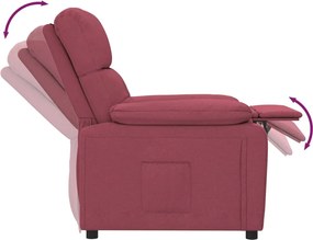 vidaXL Πολυθρόνα Ανακλινόμενη Μπορντό Υφασμάτινη