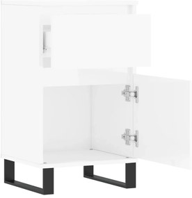 vidaXL Ντουλάπια 2 τεμ. Γυαλιστ. Λευκό 40x35x70 εκ. από Επεξεργ. Ξύλο