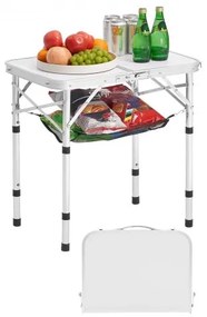VEVOR 60cm Folding Portable Camping Table Aluminum Picnic Table Indoor Outdoor