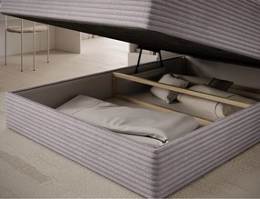 Επενδυμένο Κρεβάτι Mitalo-Γκρι-120 x 200