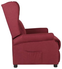 vidaXL Πολυθρόνα Ανακλινόμενη Μπορντό Υφασμάτινη