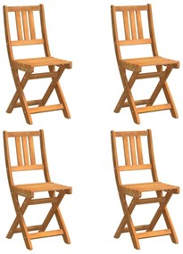 vidaXL Καρέκλα Κήπου 4 pcs Καφέ 36 x 46 x 86 εκ. Μασίφ ξύλο ακακίας