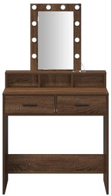 vidaXL Τραπέζι περιποίησης Καφέ 79 x 41 x 140 εκ. Επεξεργασμένο ξύλο